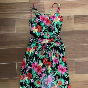 NWOT floral maxi romper from Macy’s